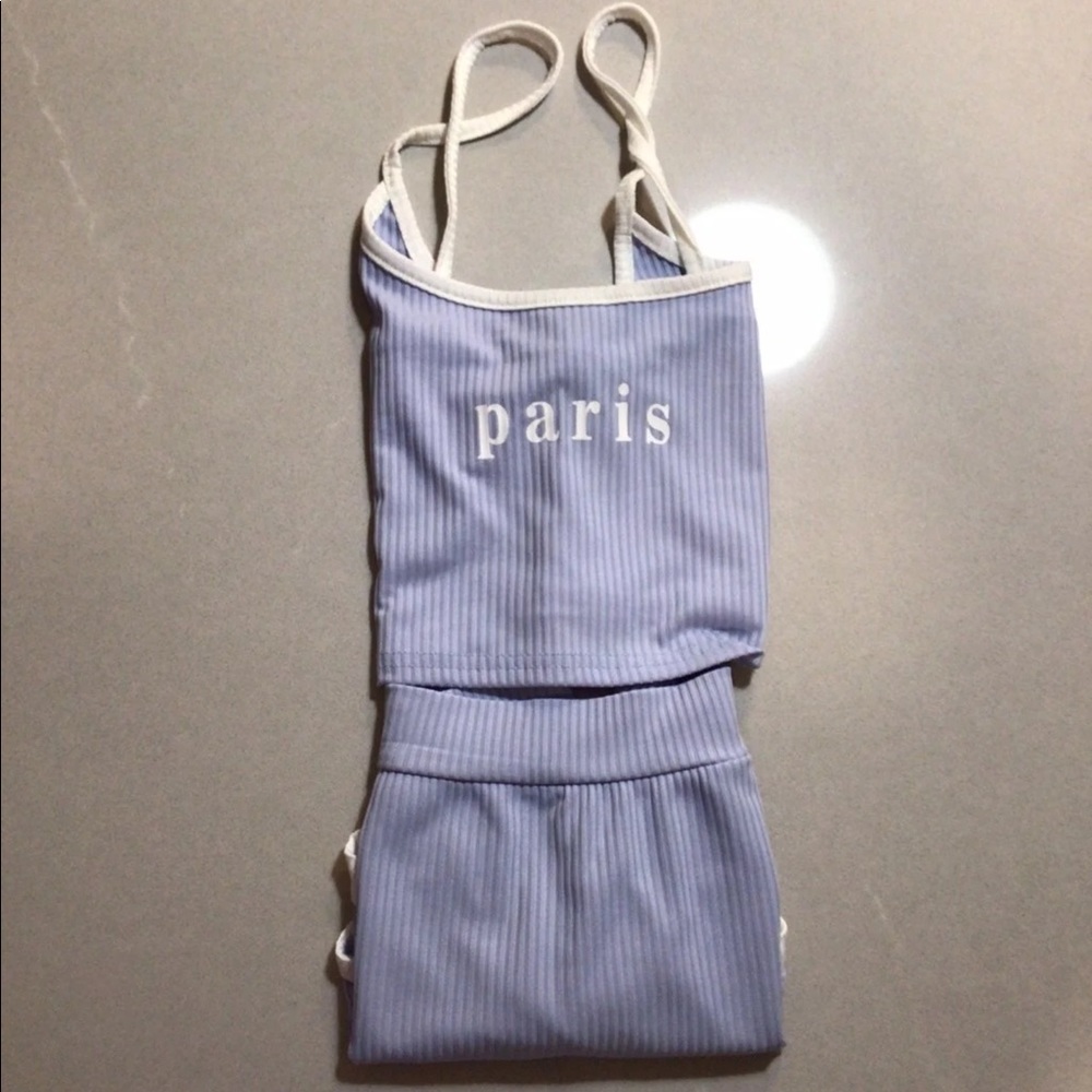 New! Paris💜pj set